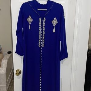 Moroccan royal blue Jellaba